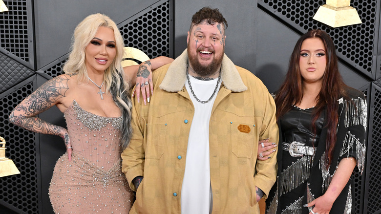 Bunnie Xo, Jelly Roll, and Bailee Ann DeFord at 2024 Grammy Awards