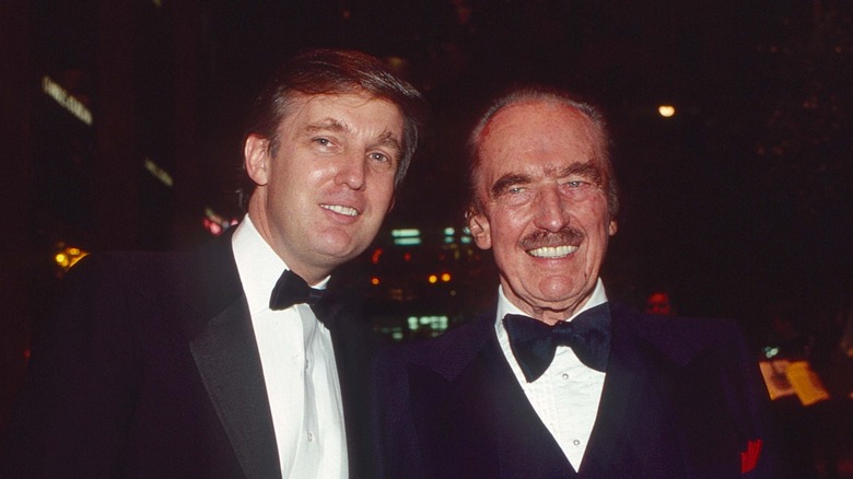 Donald and Fred Trump pose together