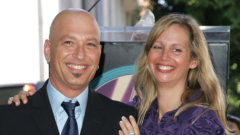 Howie Mandel and wife Terry smiling