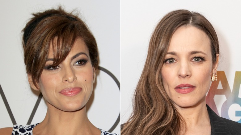 Eva Mendes Rachel McAdams split image