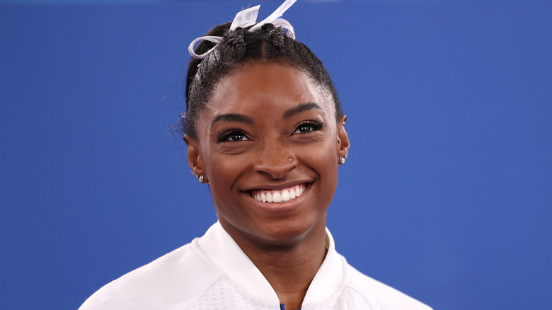 Simone Biles smiling