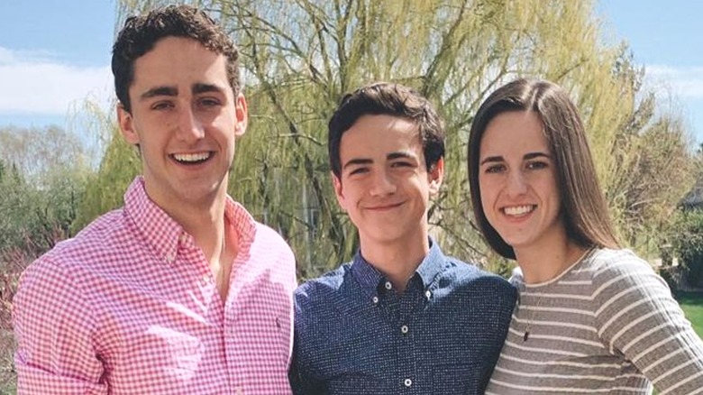 Caitlin Clark with her brothers