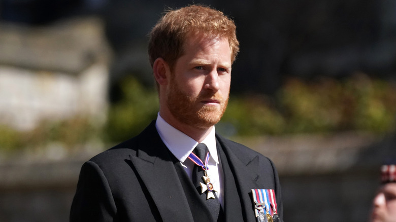 Prince Harry wearing a suit