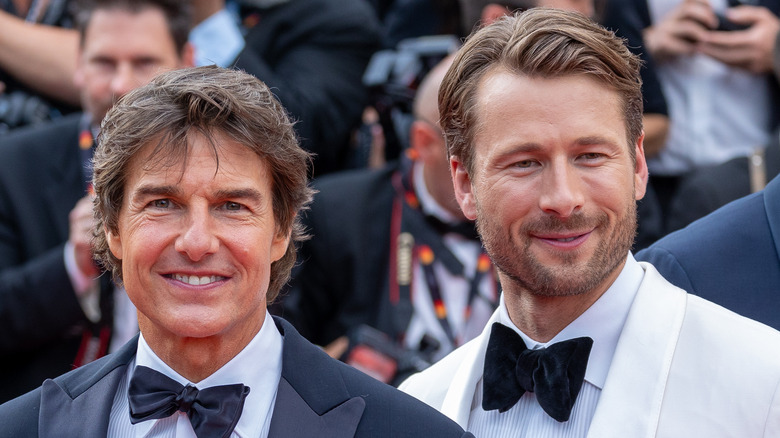 Tom Cruise Glen Powell tuxedos