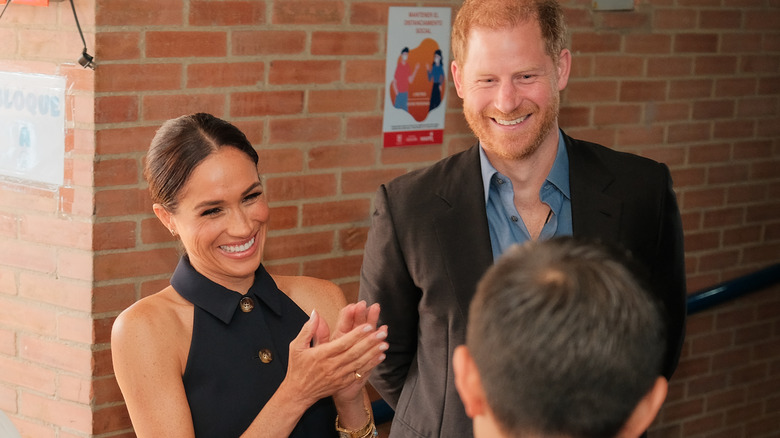 Meghan Markle and Prince Harry smiling