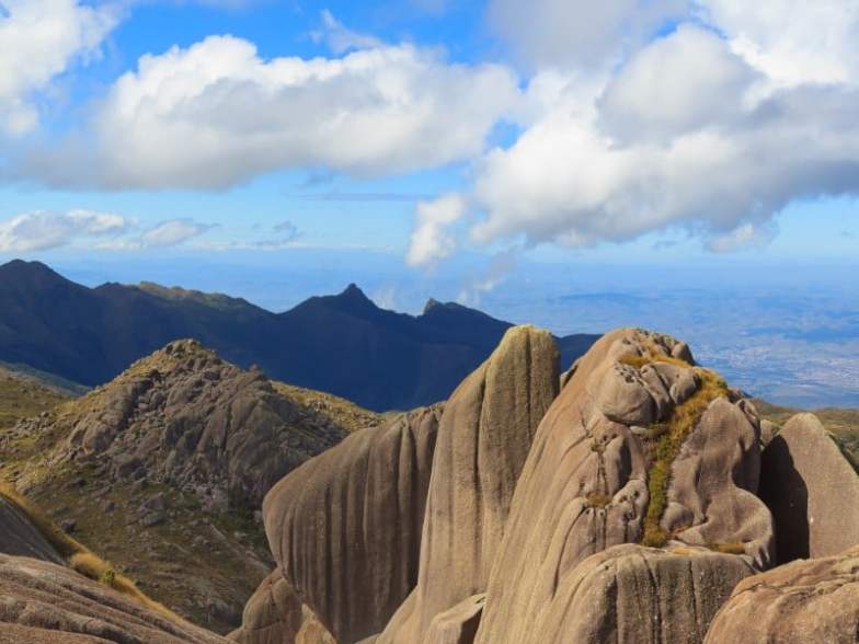 Peak mountain prateleiras in Itatiaia National Park, Brazil