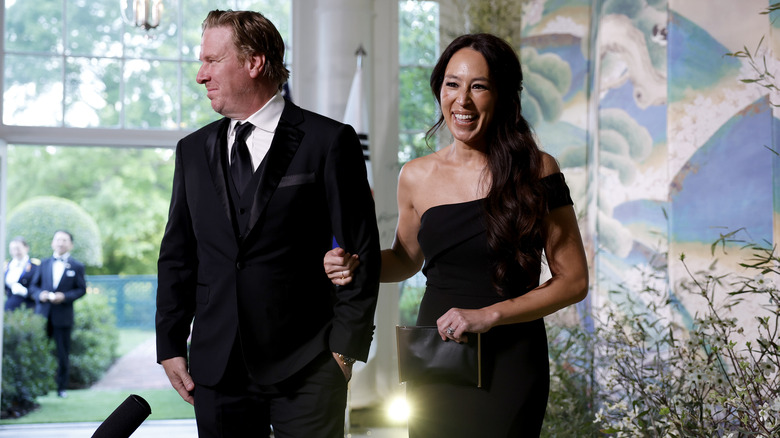 Chip and Joanna Gaines walking