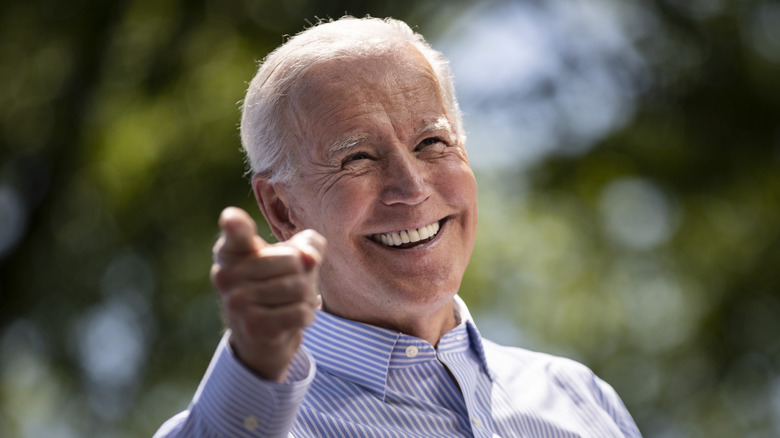 Joe Biden pointing