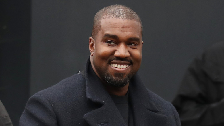 Kanye West smiling