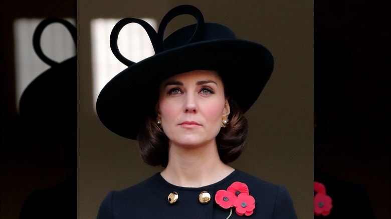 Kate Middleton with a faux bob