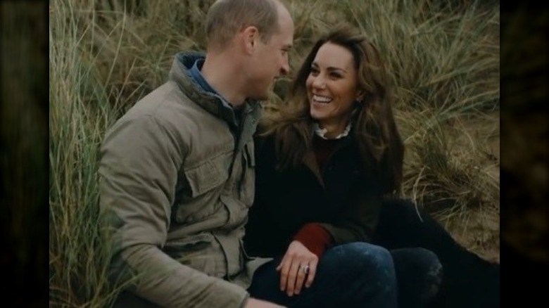 Kate Middleton with windswept hair