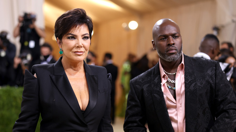 Kris Jenner and Corey Gamble posing together