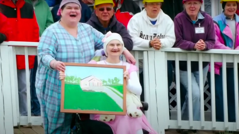 Dee Dee Blanchard and Gypsy Rose Blanchard in front of their Missouri home