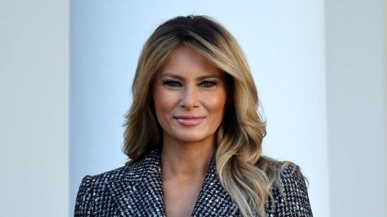 Melania Trump posing