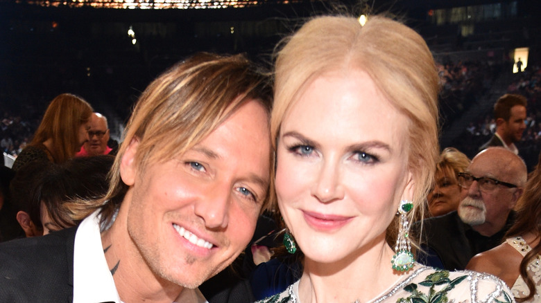 Nicole Kidman with Keith Urban both smiling