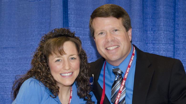 Michelle and Jim Bob Duggar smiling