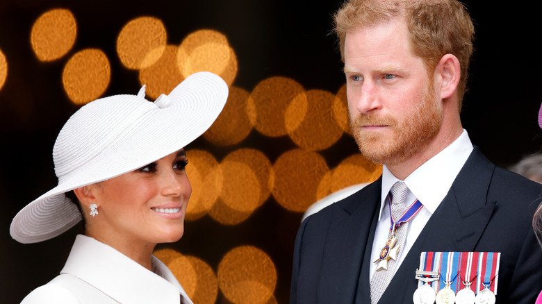 Prince Harry and Meghan Markle at an event