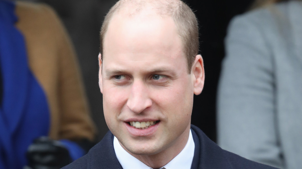 Prince William looking to the side