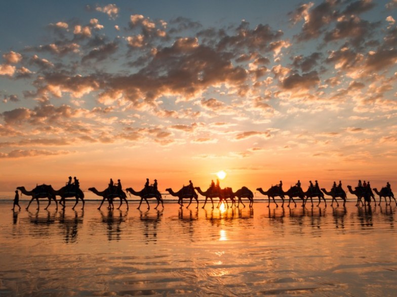 Riding Camels in Broome