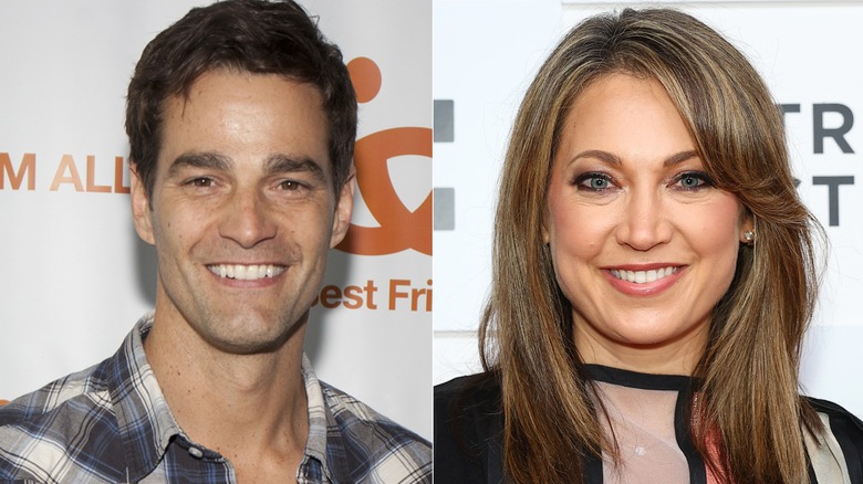 Rob Marciano; Ginger Zee smiling 