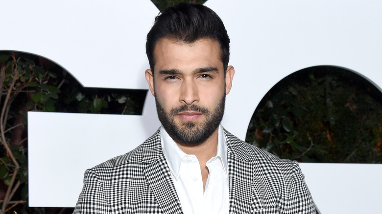 Sam Asghari squinting