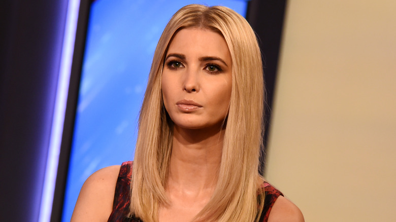 Ivanka Trump with somber expression