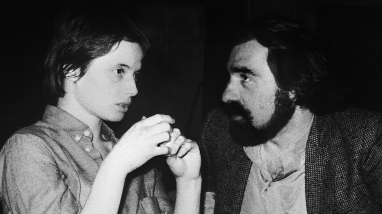 A young Martini Scorsese looking at Isabella Rossellini