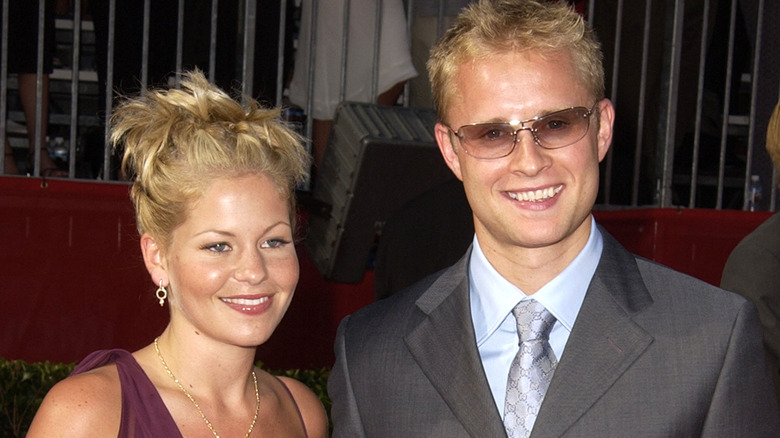 Candace Cameron Bure and Valeri Bure smiling together