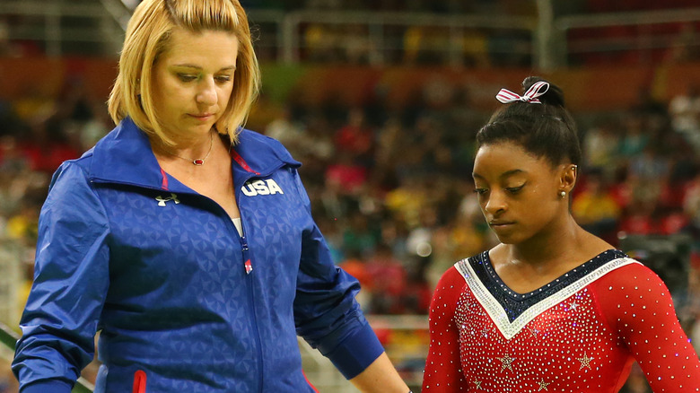 Aimee Boorman and Simone Biles