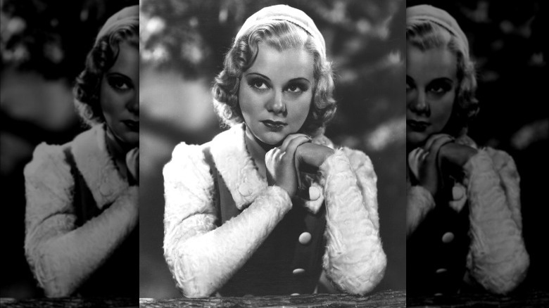 Sonja Henie gazing 