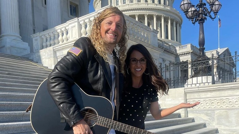 Lauren Boebert poses with Sean Feucht