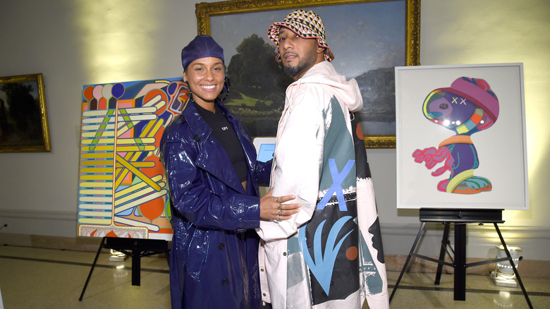 Alicia Keys and Swizz Beatz at Brooklyn Museum of Art