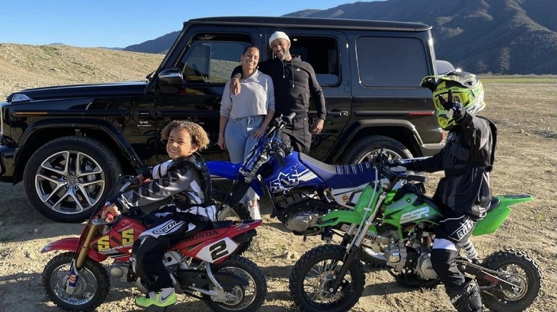 Alicia Keys and Swizz Beatz with their kids