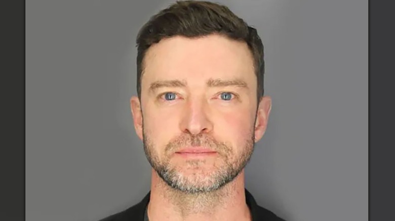 Justin Timberlake's mugshot