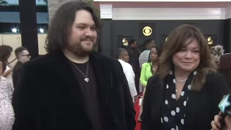 Wolfgang Van Halen, Valerie Bertinelli being interviewed