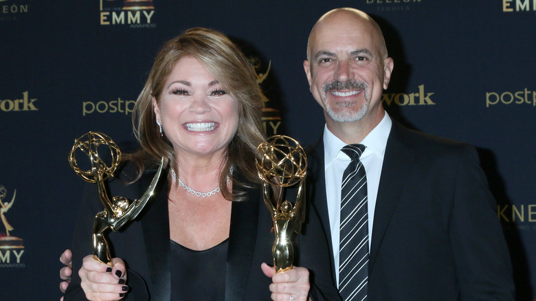 Valerie Bertinelli and Tom Vitale posing