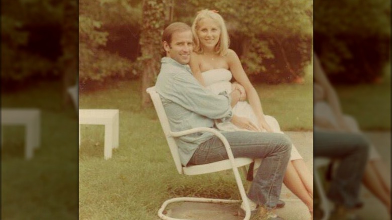 A young Jill and Joe Biden