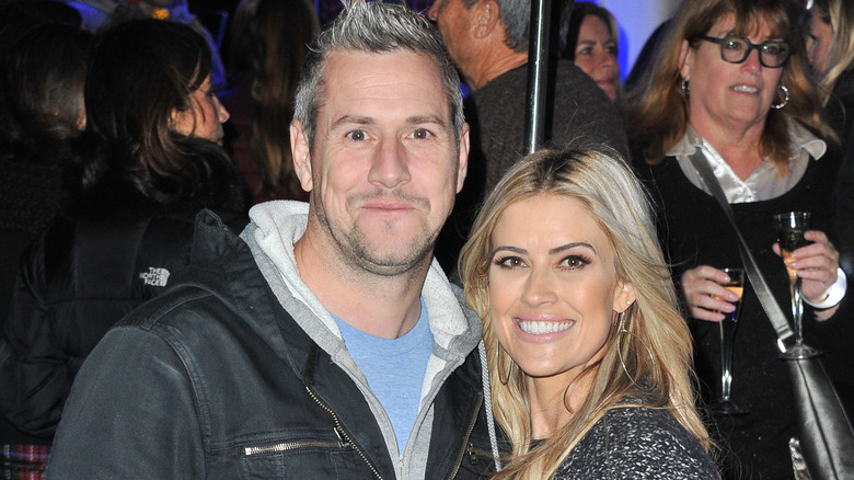 Ant Anstead and Christina Hall posing